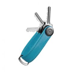 Kožená klíčenka Orbitkey 2.0 Crazy Horse Teal