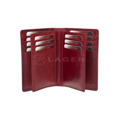 Kožená dokladovka LAGEN V-60/T červená