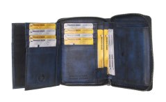 Kožená peněženka na zip Greenburry 2153-27