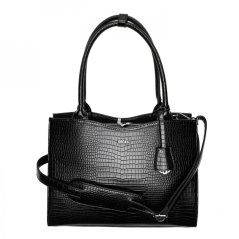 Kabelka na notebook Socha Midi Croco Black 14"