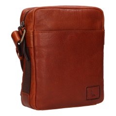 Pánská crossbody kožená taška Lagen 290602 koňakov