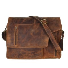 Kožená taška Greenburry Revolver Bag 1694B-25 hně