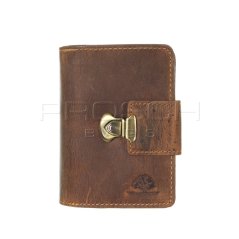 Kožená peněženka Greenburry zámek 1704-25 hnědá