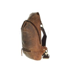Kožený batůžek Greenburry 1612A-25 hnědý