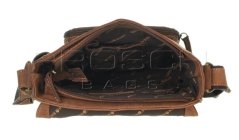 Kožená taška Greenburry 1692-25 hnědá