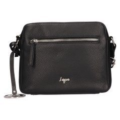 Kožená crossbody kabelka Lagen BLC-23/2627 černá