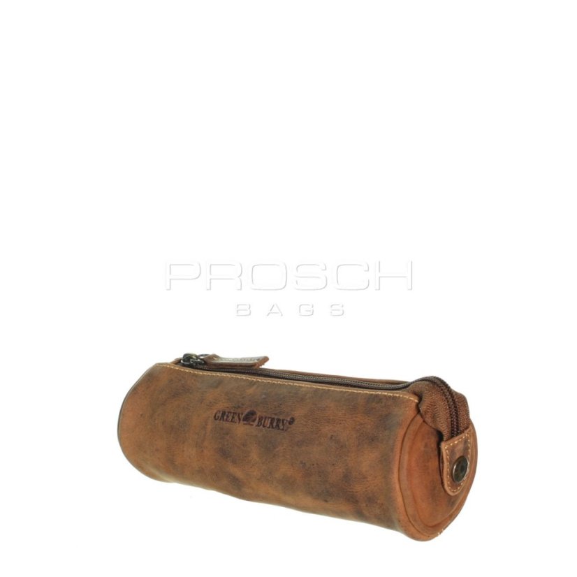 Kožené pouzdro na tužky Greenburry1789-25 hnědé