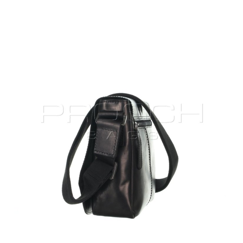 Kožená taška Greenburry 1108-20 Black