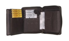 Kožená peněženka na zip Greenburry 681-22 Tobacco