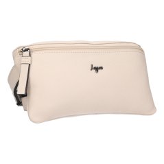 Dámská kožená ledvinka Lagen LG-028 béžová