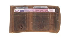 Kožená mini peněženka Greenburry 1798-25 hnědá