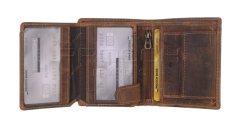 Kožená peněženka Greenburry mini 1813-25 hnědá