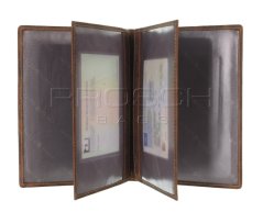 Kožená dokladovka Greenburry 328B-25 hnědá