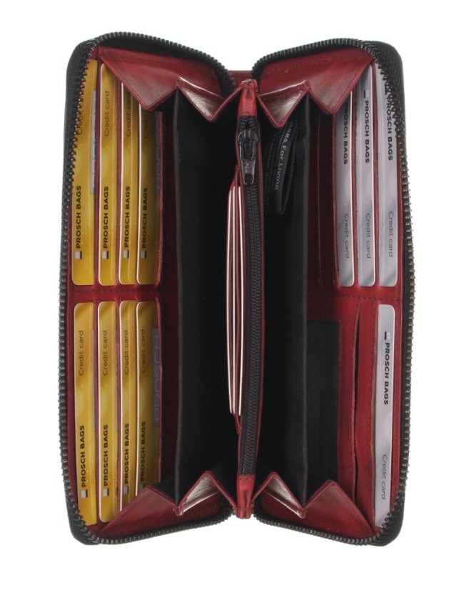 Dámská kožená peněženka na zip Greenburry 2150-26