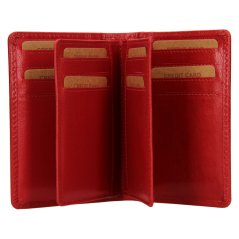 Kožená dokladovka LAGEN V-60 červená