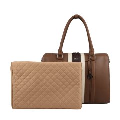 Kabelka na notebook Socha BB Choco Stripe 17.3"