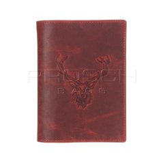 Kožená dokladovka Greenburry 328B-RS-26 červená