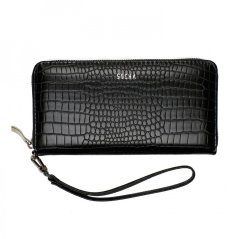 Dámská peněženka croco na zip Socha SO-078 Black