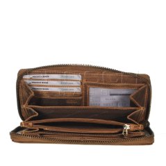 Kožená peněženka Greenburry zip dlouhá 820-25