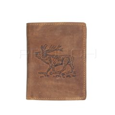 Kožená peněženka Greenburry 1701-Stag-25 hnědá
