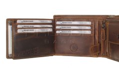 Kožená peněženka s řetězem Greenburry 0839-25