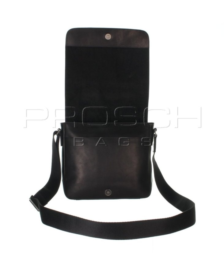 Kožená taška Greenburry 1107-20 Black