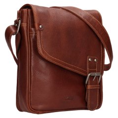 Pánská kožená taška LAGEN BLC/21-1647 cgn-hnědá