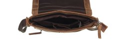 Kožená taška Greenburry 1650-C-25 hnědá