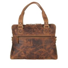 Kožená kabelka Greenburry 1629-25 hnědá