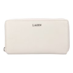 Dámská kožená peněženka na zip Lagen LG-7654 Dove