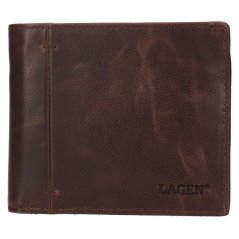Pánská kožená peněženka Lagen 12593-B hnědá