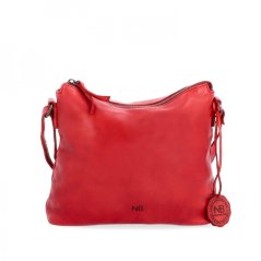 Kožená crossbody kabelka N. Bolger NB 2400 CV červ