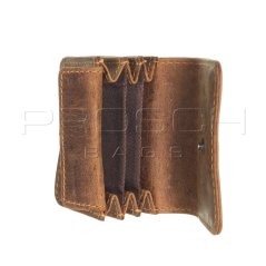 Kožená peněženka mini Greenburry 1680-25 hnědá