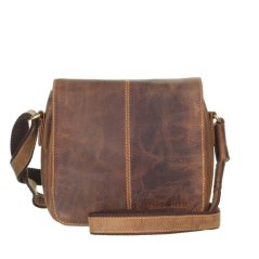 Kožená kabelka Greenburry 1724-25 hnědá