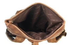 Kožený batoh Greenburry Roller 1671-25 hnědý