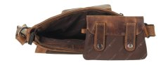 Kožená taška Greenburry 1911-M-25 hnědá
