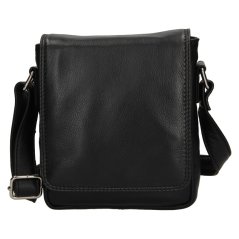 Pánská kožená crossbody taška Lagen 7074 černá
