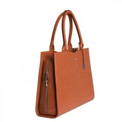 Kabelka na notebook SOCHA Straight Line Cognac15,6