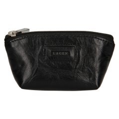 Kožená klíčenka Lagen 5540 černá