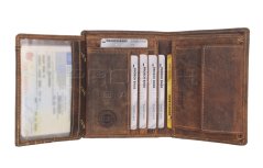 Kožená peněženka Greenburry Panama 2701 E-25 hnědá